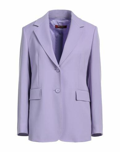 Max Mara Studio Woman Blazer Light purple Virgin Wool Cover