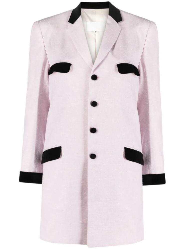 Maison Margiela two-tone single-breasted blazer - Pink Cover