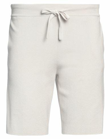 Roberto Collina Man Shorts & Bermuda Shorts Light grey Cotton, Nylon, Elastane Cover