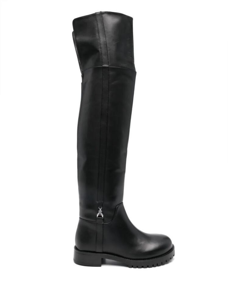 Patrizia Pepe leather high boots - Black Cover