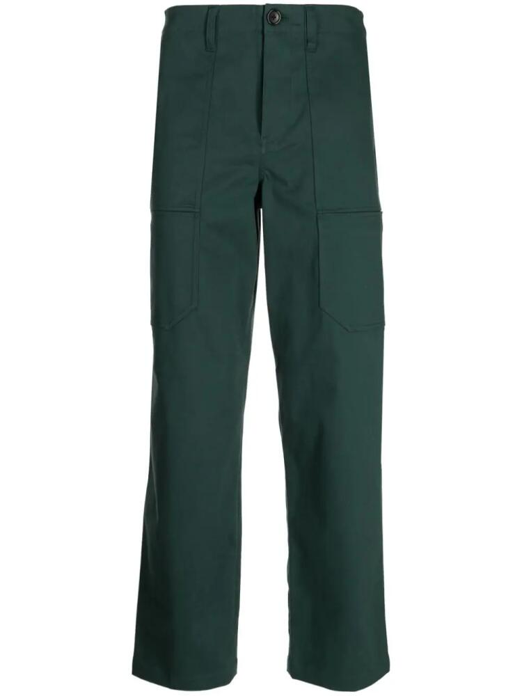 PS Paul Smith button-up straight-leg trousers - Green Cover