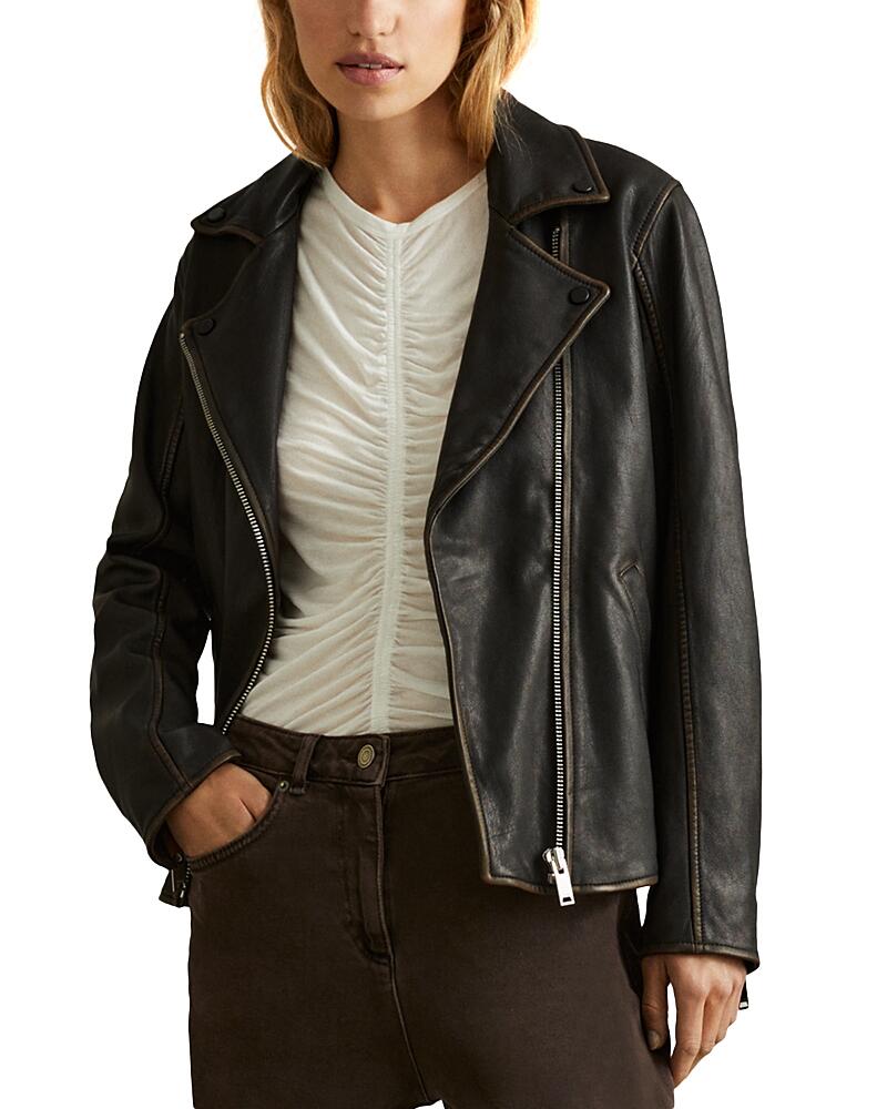 Reiss Beau Leather Jacket Cover