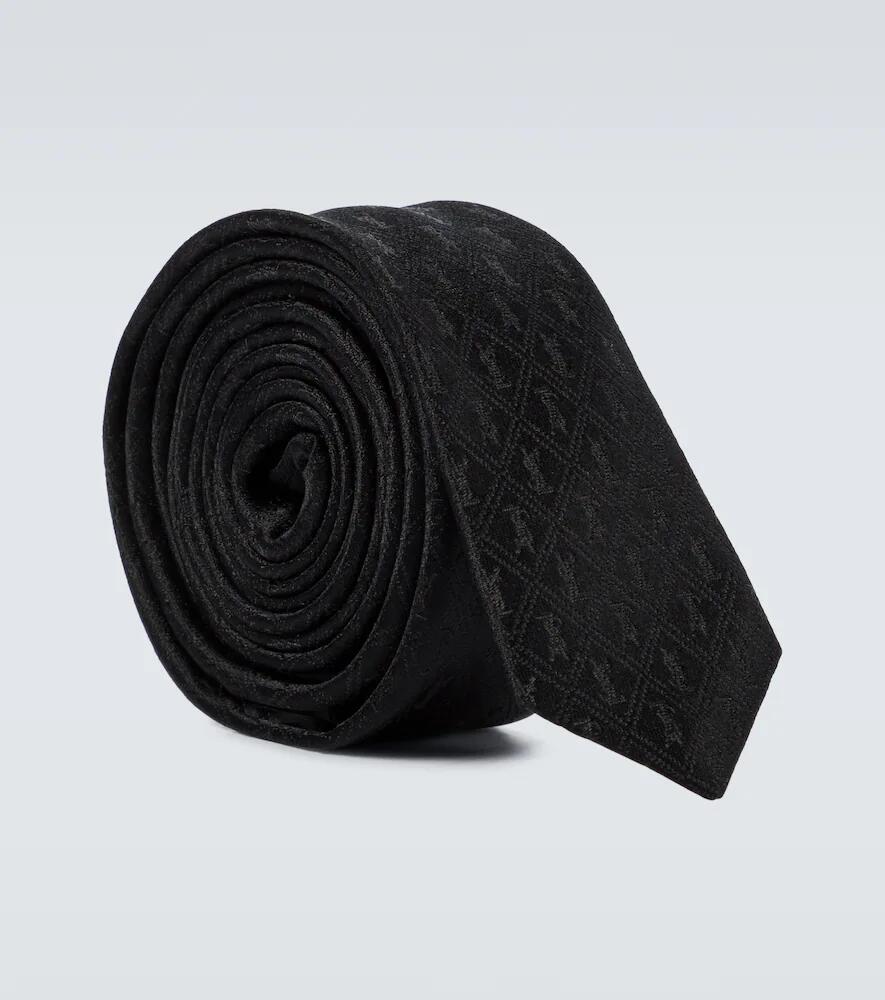 Saint Laurent Patterned silk tie Cover