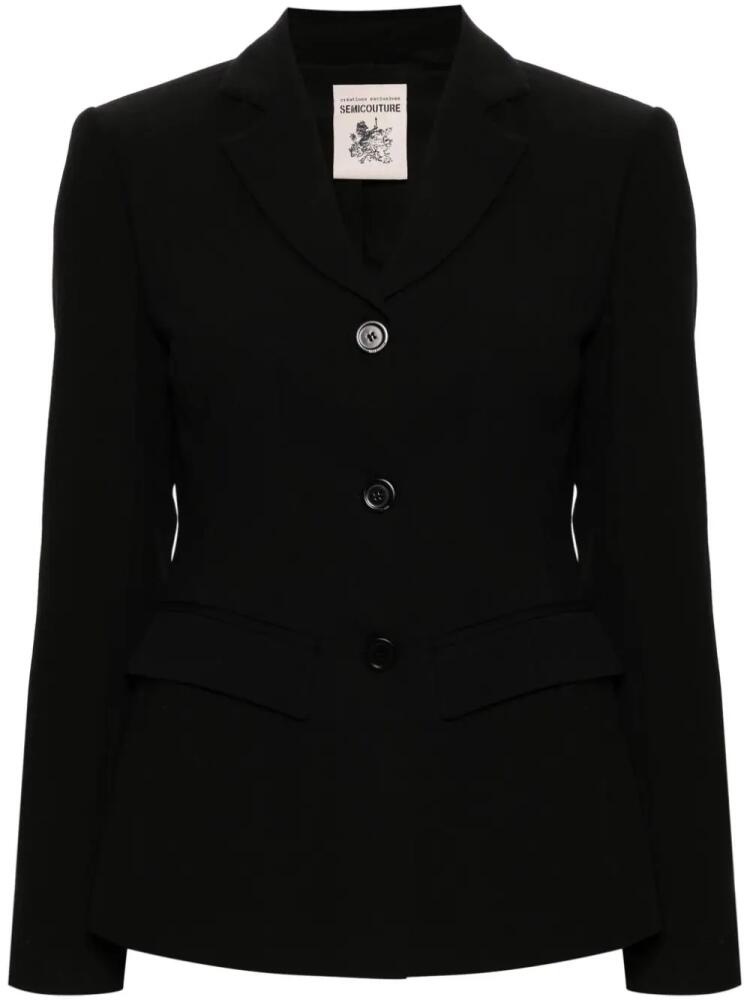 Semicouture single-breasted blazer - Black Cover