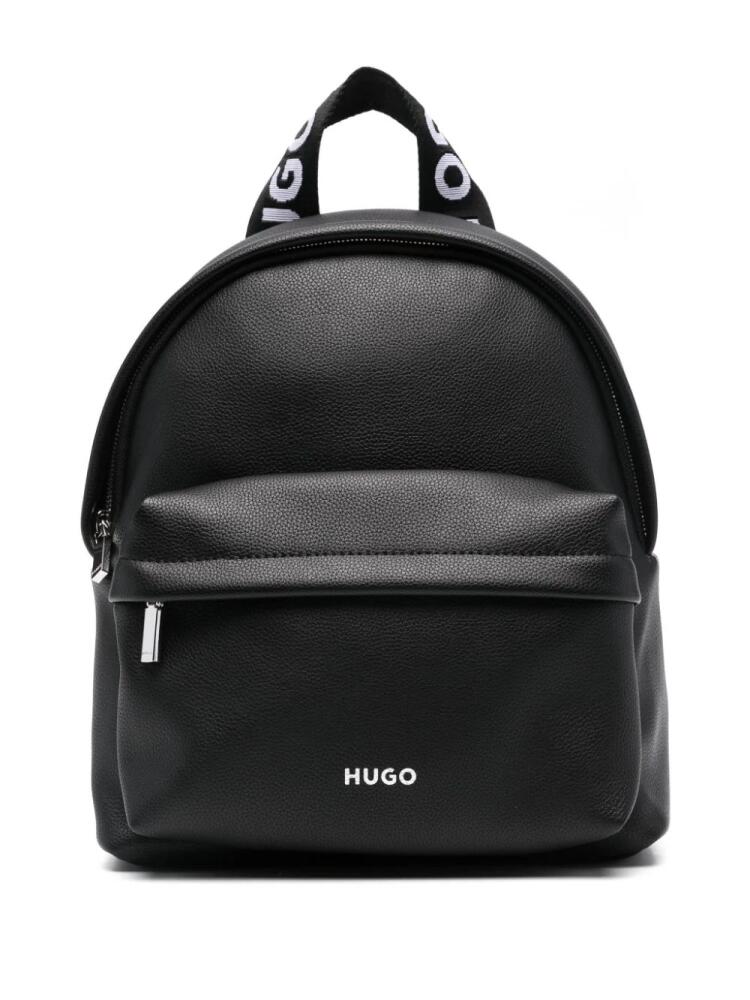 HUGO logo-stamp backpack - Black Cover