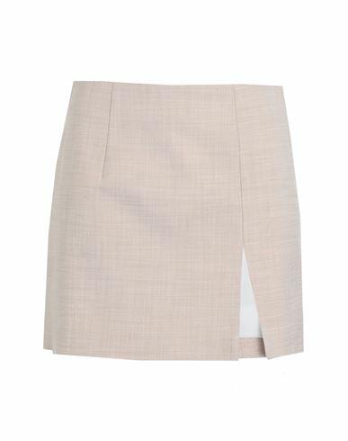 Nineminutes Woman Mini skirt Sand Polyester, Viscose, Elastane Cover