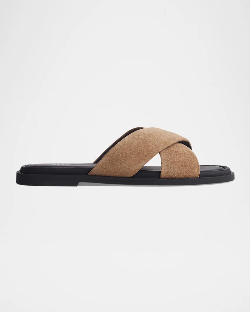 Rag & Bone Geo Suede Crisscross Slide Sandals Cover