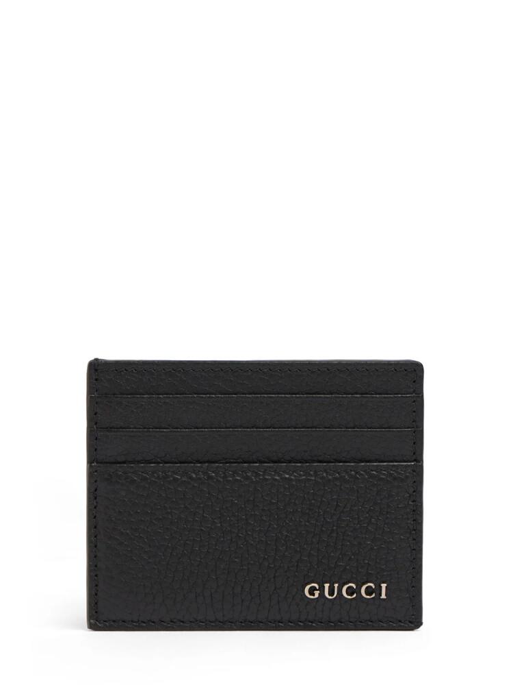 Gucci Script Leather Card Case Cover