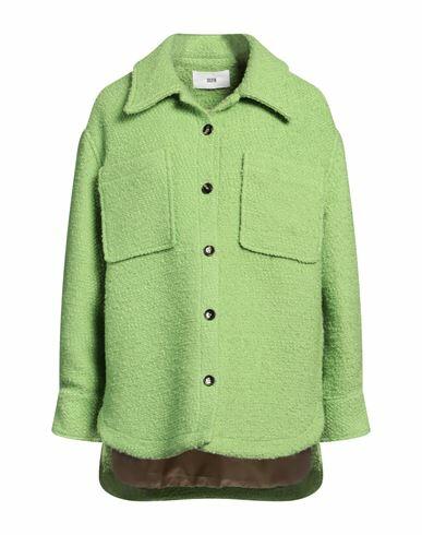 Solotre Woman Shirt Green Wool, Virgin Wool, Polyester Cover