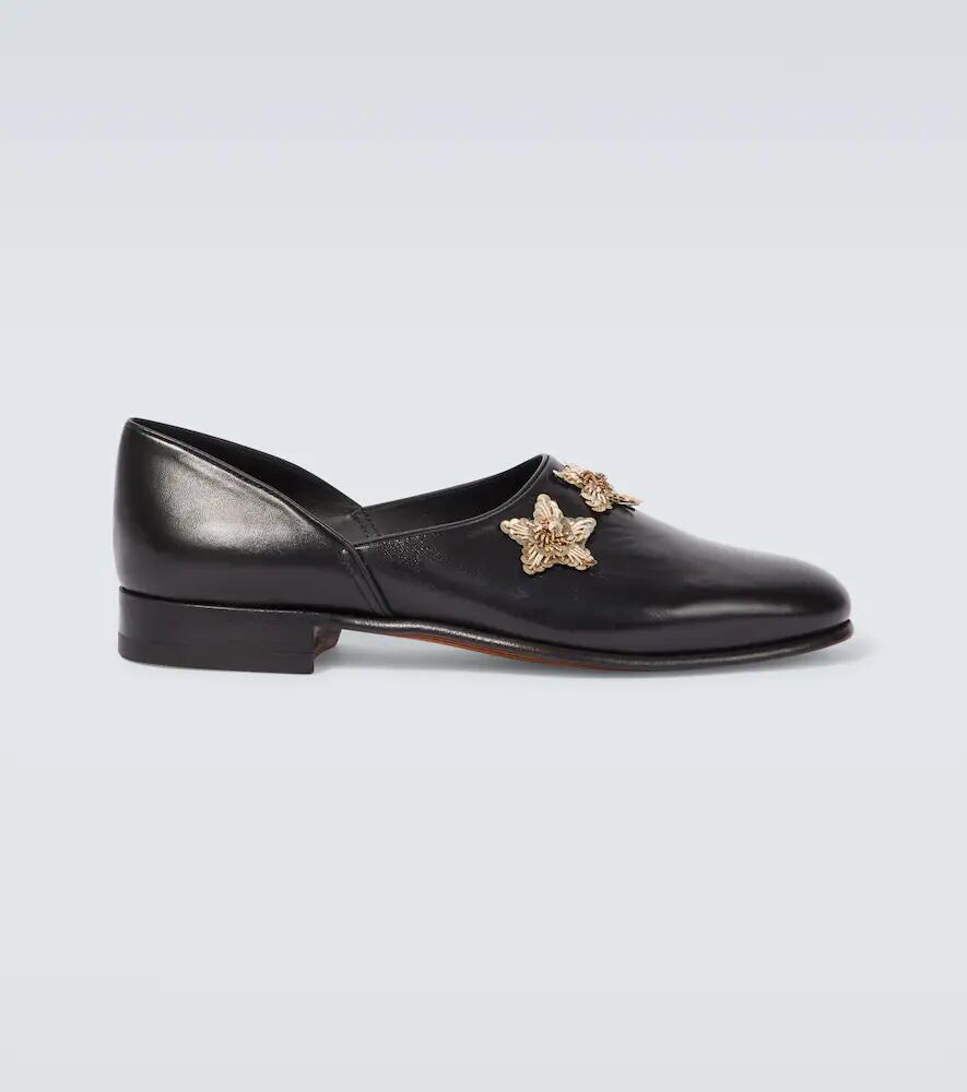 Bode Bullion Star embellished leather loafers Cover