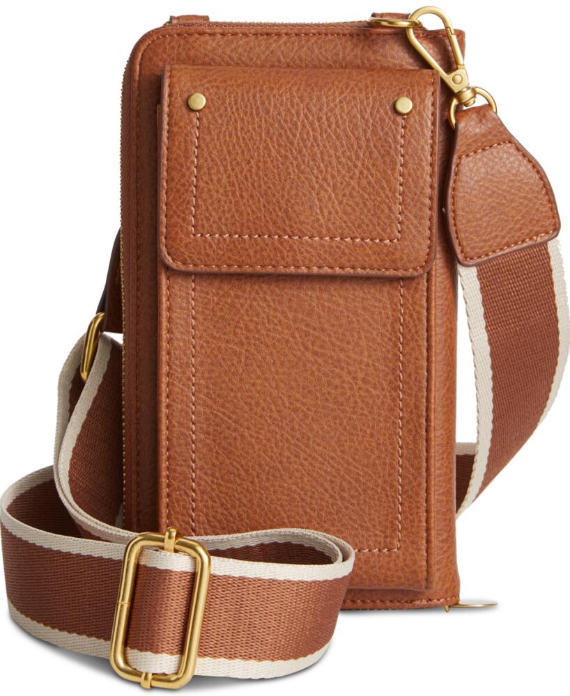 Style & Co Phone Crossbody Wallet, Created for Macy's - Tortoise Shell Cover