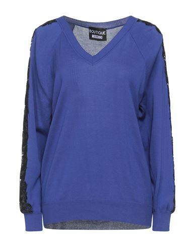 Boutique Moschino Woman Sweater Purple Cotton Cover