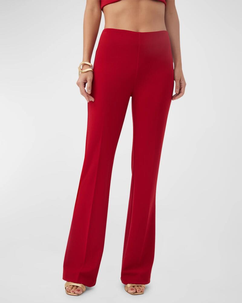 Trina Turk Jacoba High-Rise Flare-Leg Pants Cover