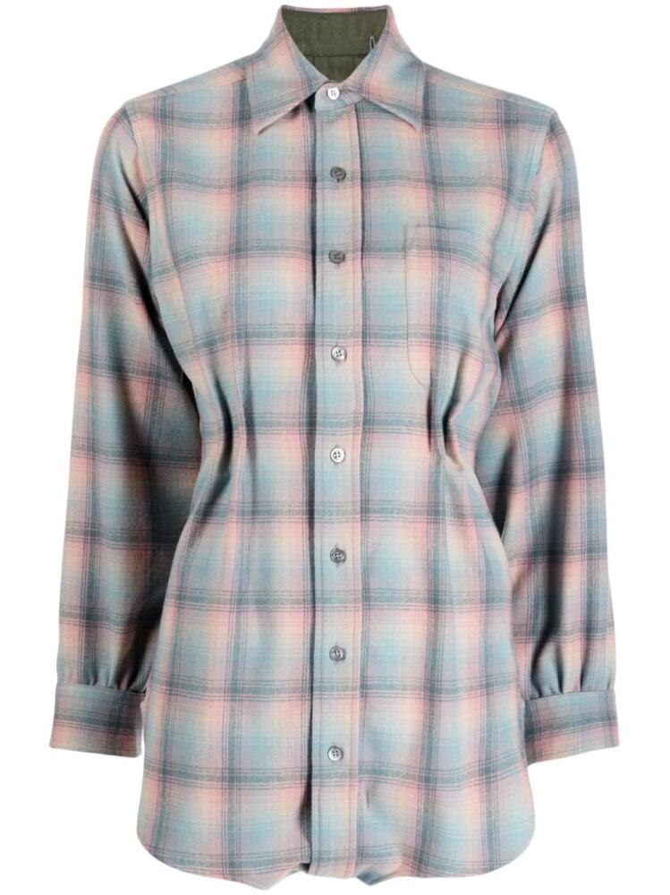 Maison Margiela check-print wool shirt - Multicolour Cover