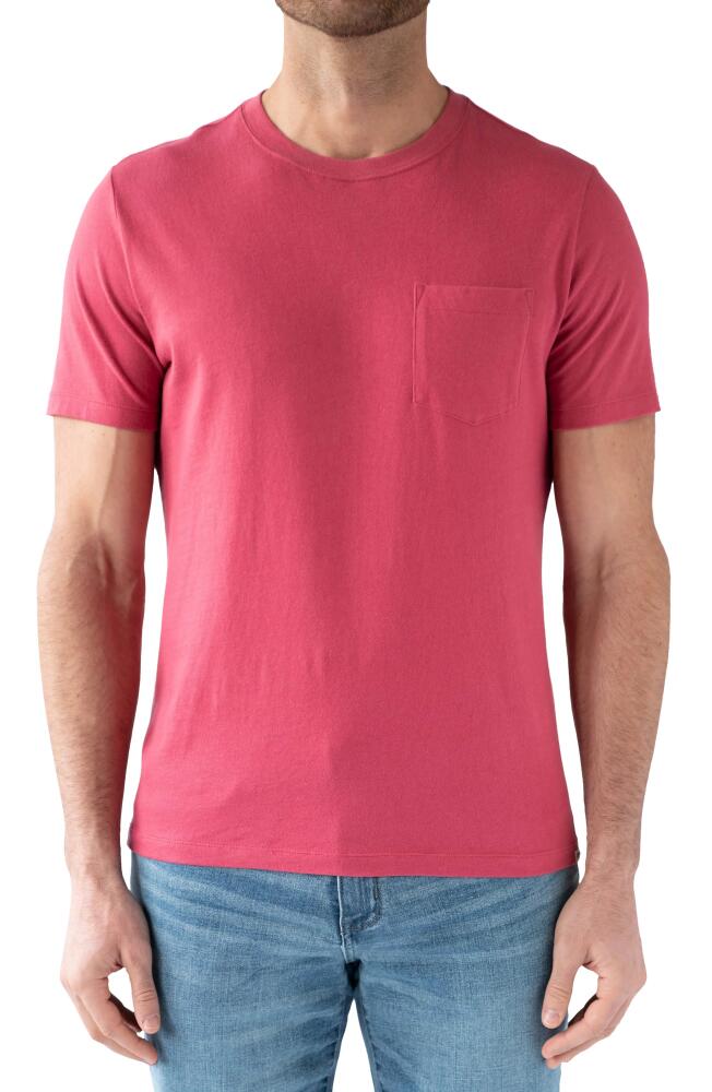 Devil-Dog Dungarees Men's Signature Pocket T-Shirt in Brick Red Cover