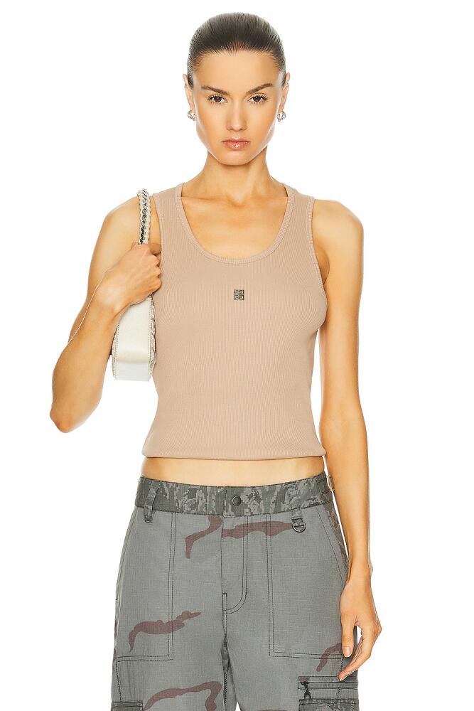 Givenchy Rib Tank Top in Beige Cover