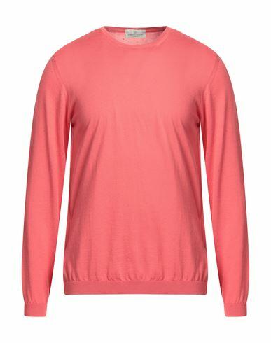 Roberto Collina Man Sweater Coral Sea island cotton, Silk Cover