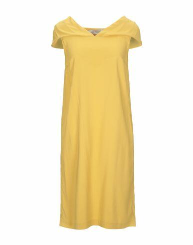 L' Autre Chose Woman Mini dress Ocher Viscose, Elastane Cover