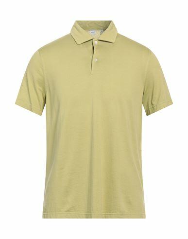 Aspesi Man Polo shirt Sage green Cotton Cover