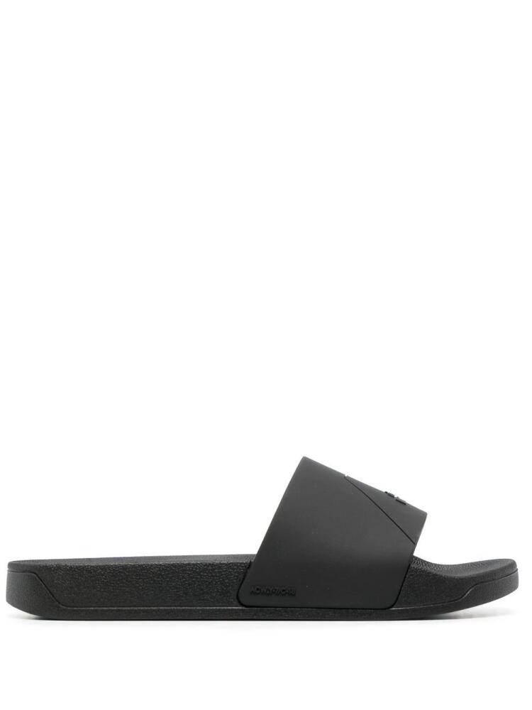 A-COLD-WALL* embossed-logo open-toe slides - Black Cover