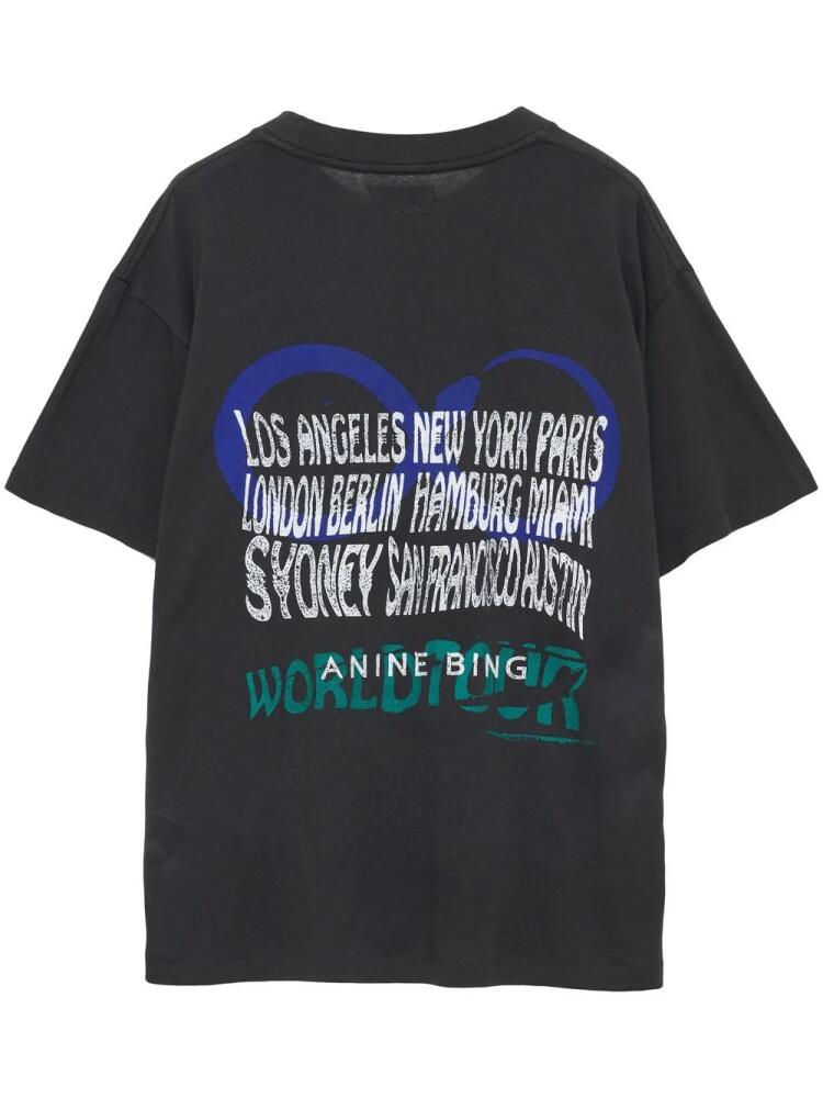 ANINE BING The Walker short-sleeve T-shirt - Black Cover