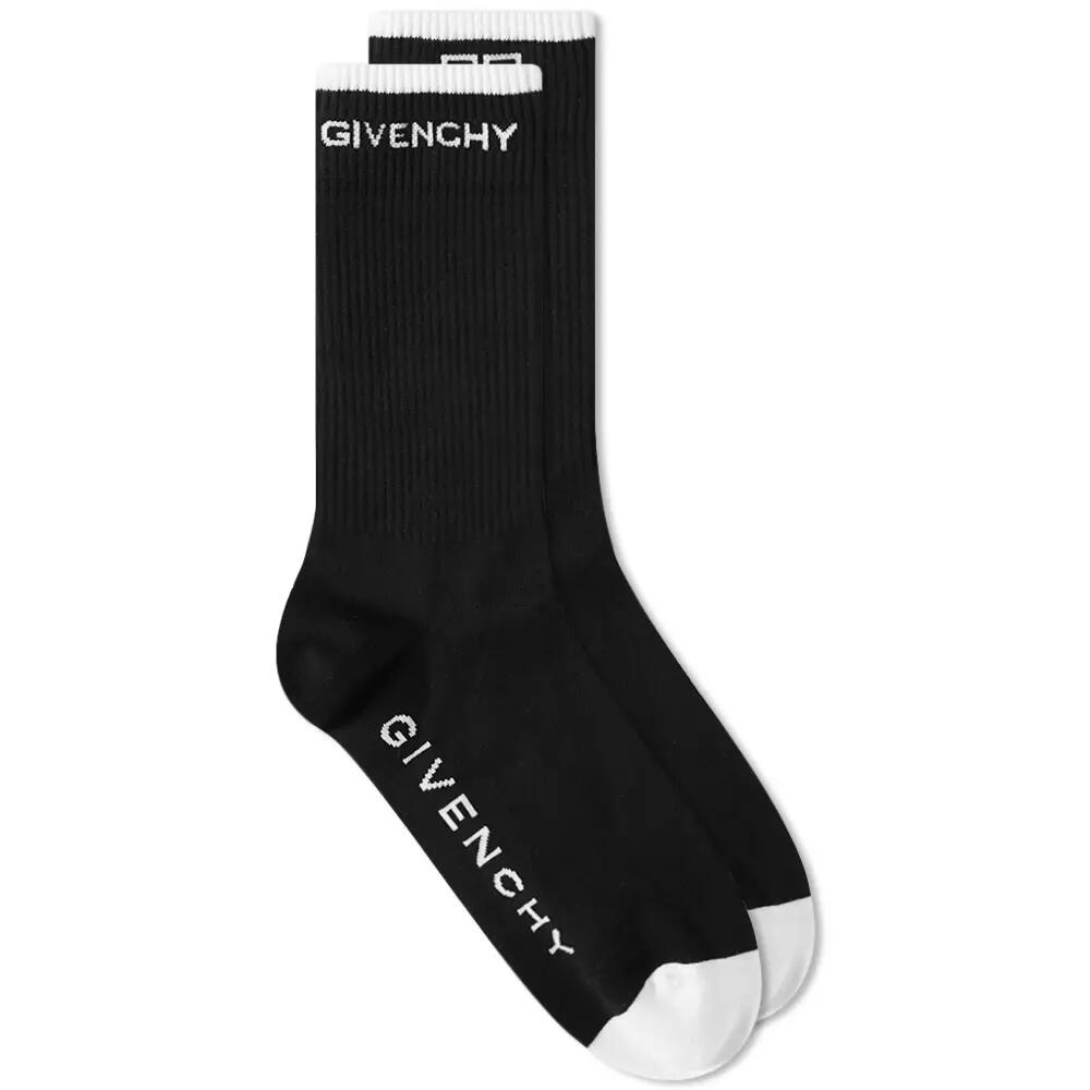 Givenchy Men's 4G Logo Socks in Black/White Cover