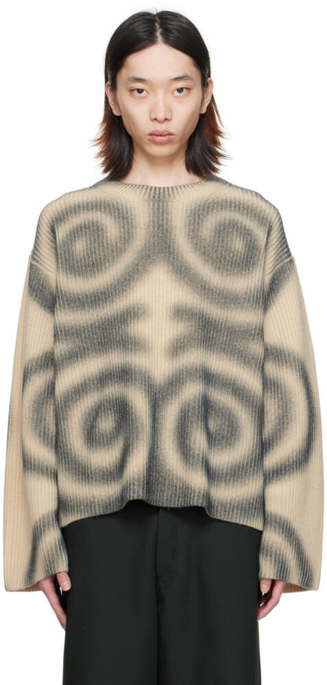 Nanushka Off-White & Black Maura Sweater Cover