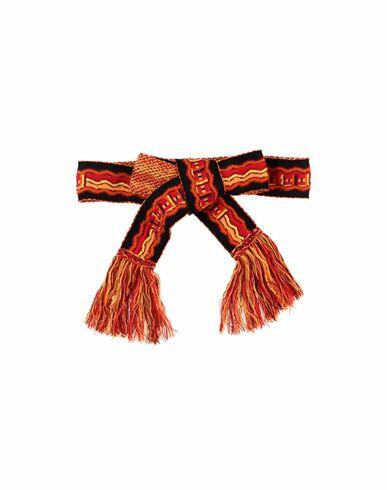 Etro Woman Belt Orange Wool, Viscose, Polyester Cover