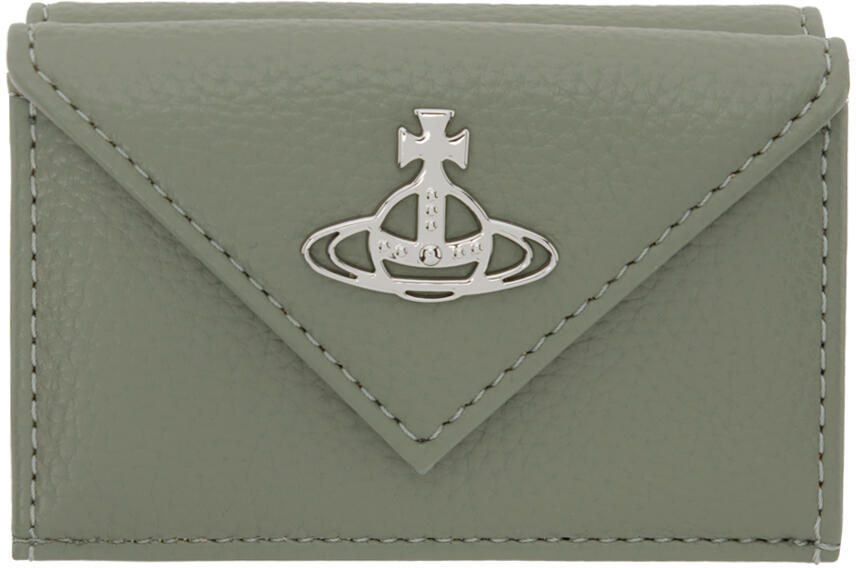 Vivienne Westwood Green Re-Vegan Envelope Wallet Cover