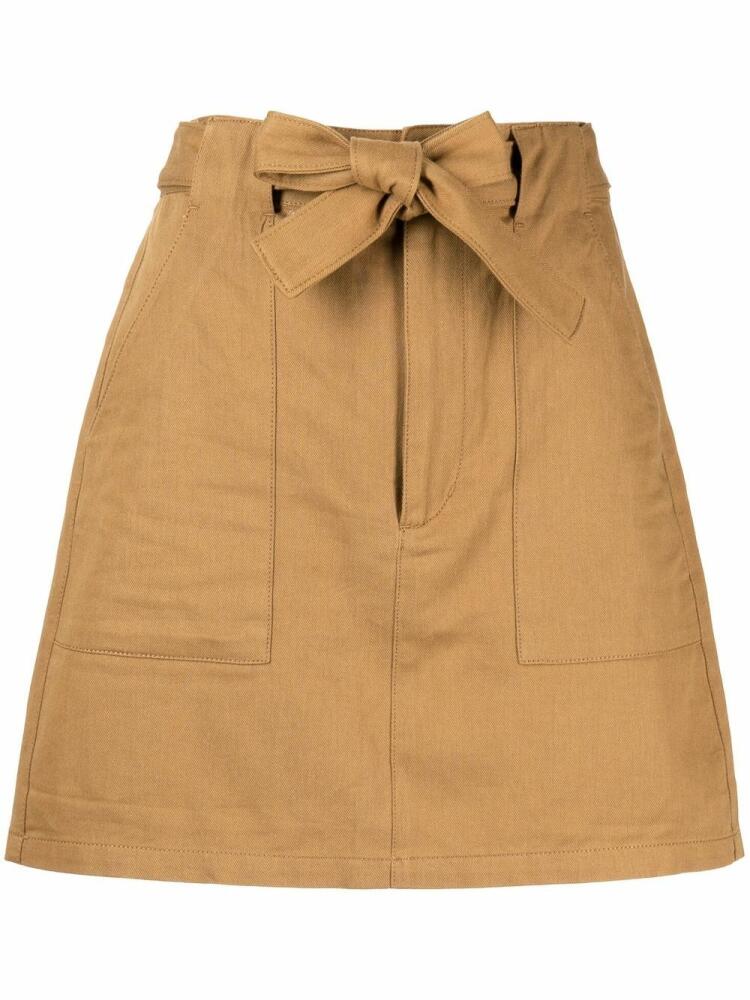 izzue belted-waist A-line skirt - Brown Cover