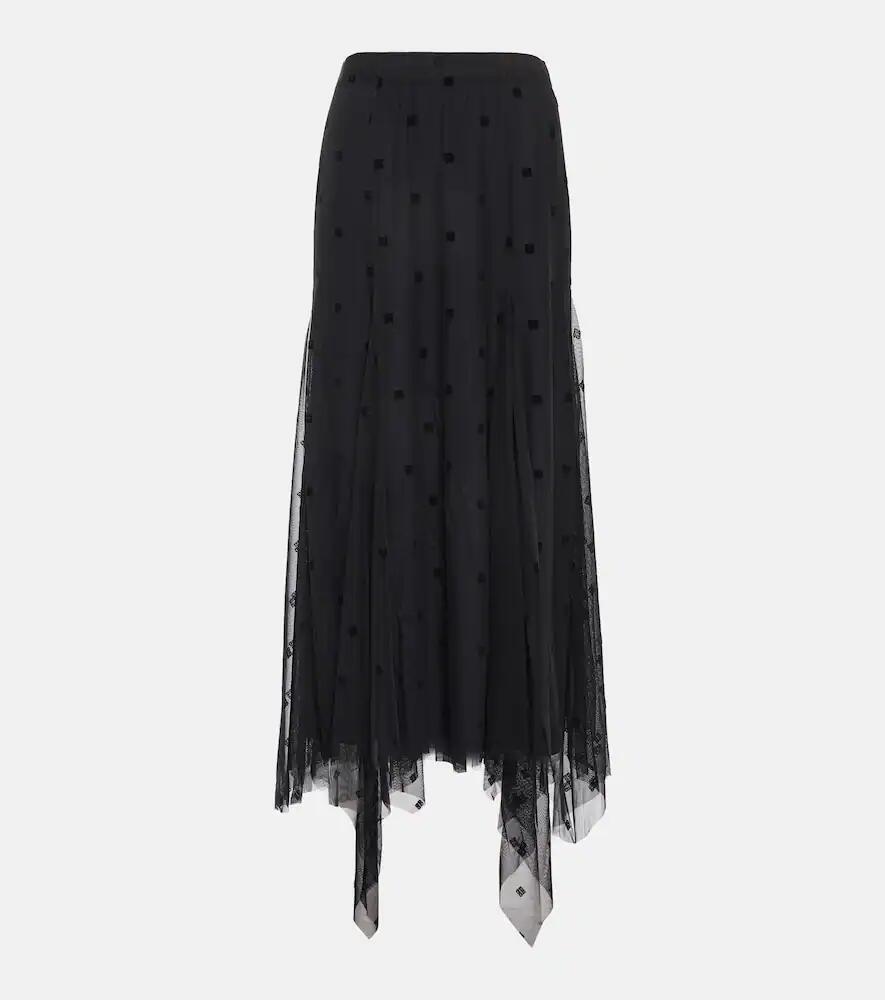 Givenchy Polka-dot tulle midi skirt Cover