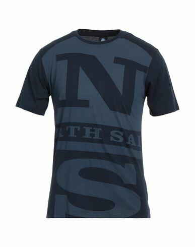 North Sails Man T-shirt Navy blue Cotton Cover