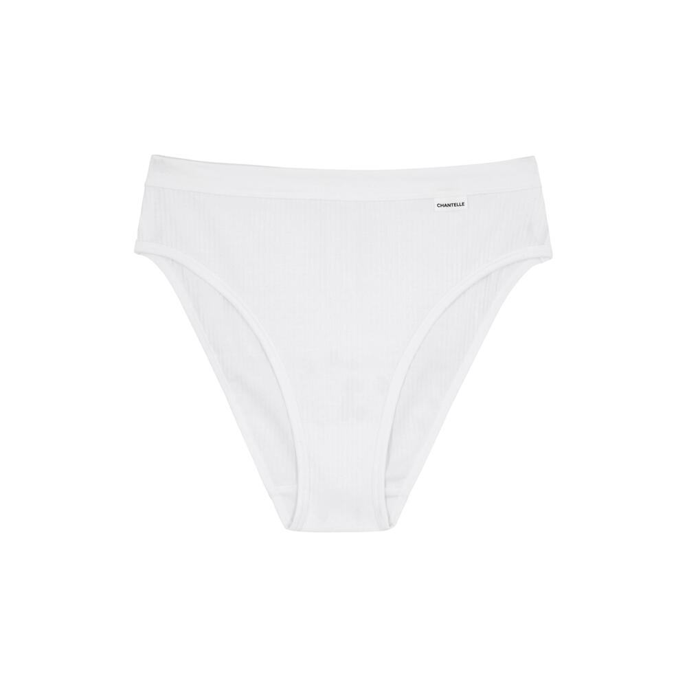 Chantelle Comfort High-cut Stretch-cotton Briefs - White Cover