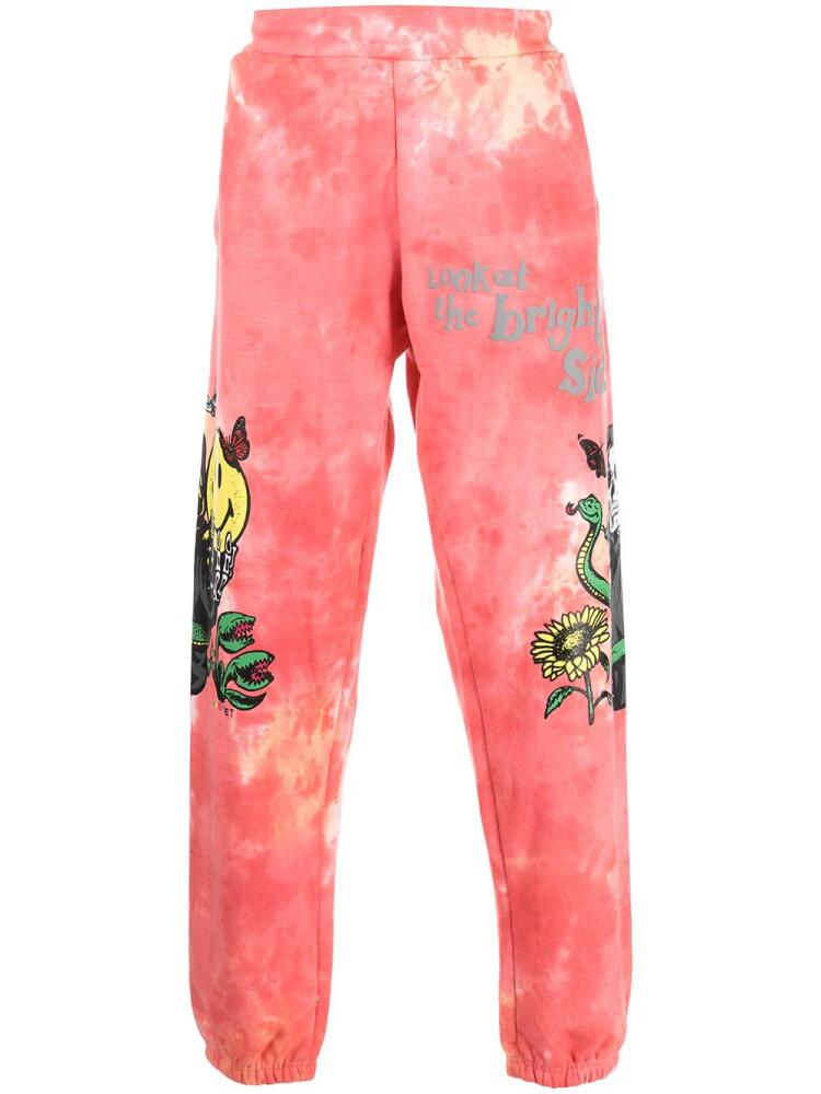 MARKET Smiley Look At The Bright Side track trousers - Pink Cover