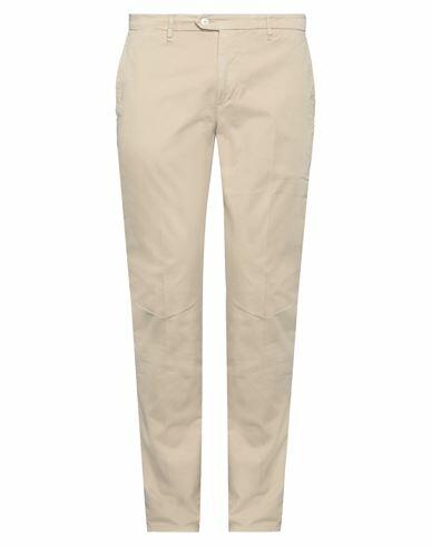 0/zero Construction Man Pants Beige Cotton, Elastane Cover