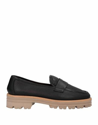 Pas De Rouge Woman Loafers Black Soft Leather Cover