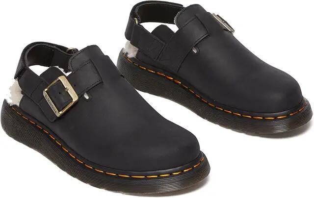 Dr. Martens Jorge II Faux Fur Lined Slingback Mules (Black) Shoes Cover