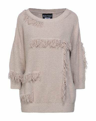 Boutique Moschino Woman Sweater Light brown Cotton, Linen, Polyester Cover