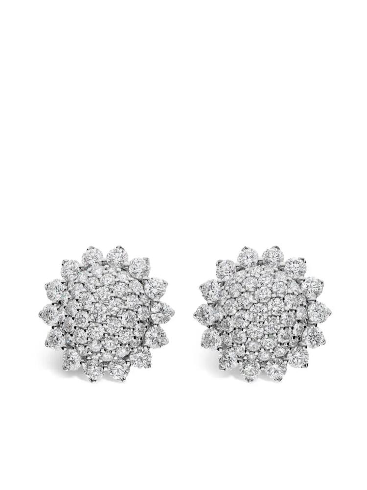 LEO PIZZO 18kt white gold Aurora diamond earrings - Silver Cover