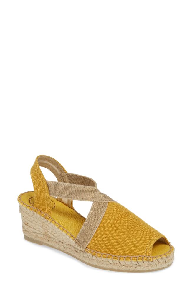 Toni Pons Breda Sandal in Yellow Fabric Cover