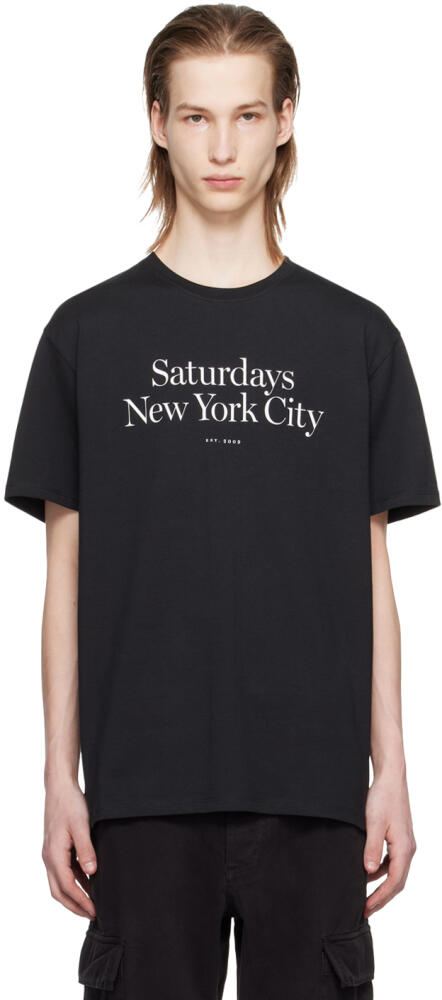 Saturdays NYC Black Miller T-Shirt Cover