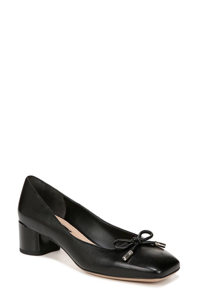 Franco Sarto Natalia Block Heel Pump in Black Cover