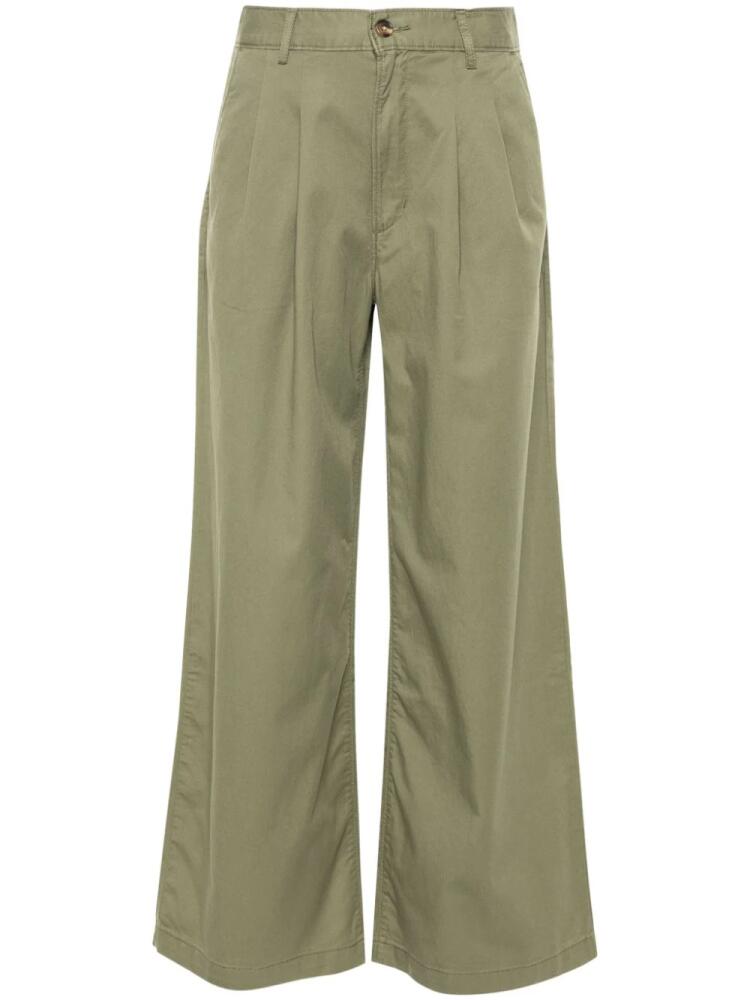 Levi's pleat-detail wide-leg trousers - Green Cover