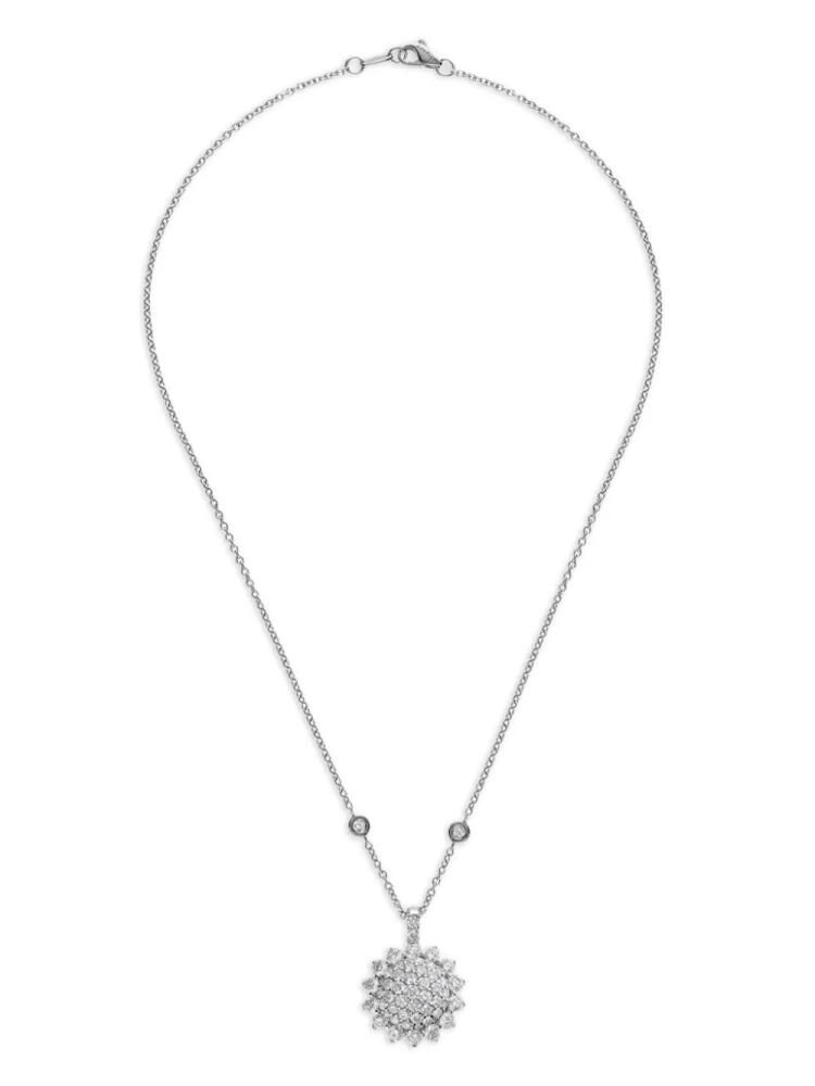 LEO PIZZO 18kt white gold Aurora diamond necklace - Silver Cover