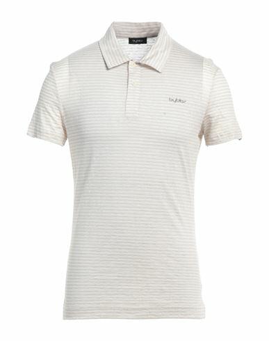 Byblos Man Polo shirt Beige Linen Cover