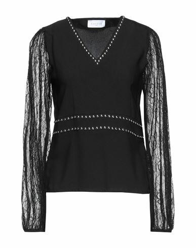 Gaëlle Paris Woman Top Black Polyester Cover