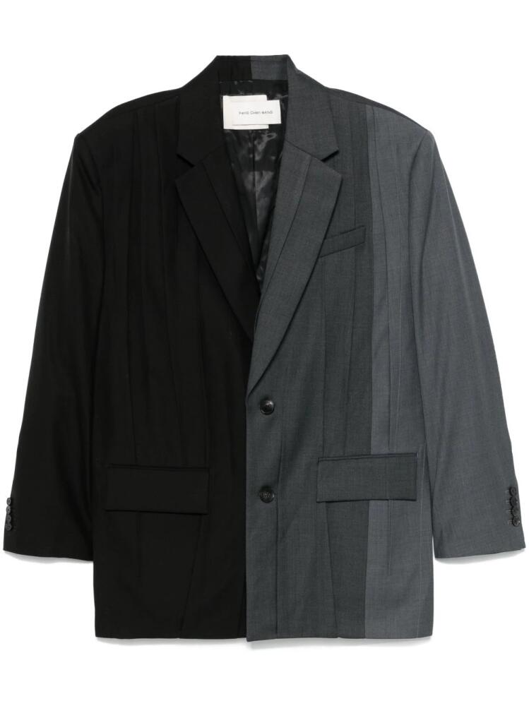 Feng Chen Wang pleated blazer - Black Cover