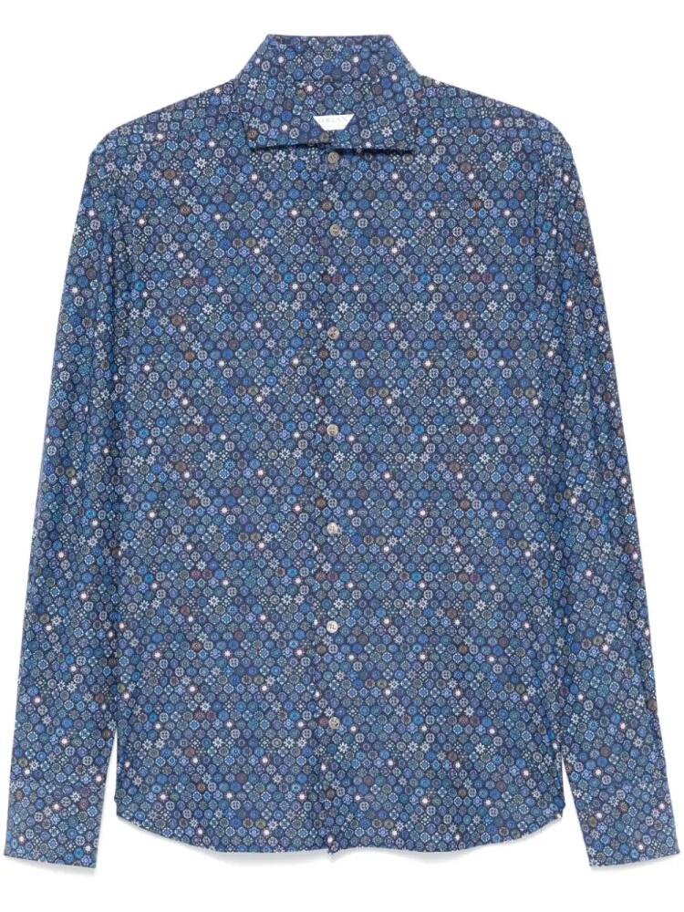 Orian graphic-print shirt - Blue Cover