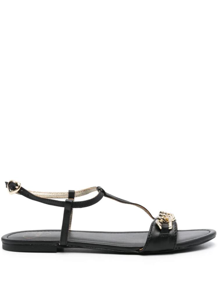 Love Moschino chain-link detail sandals - Black Cover