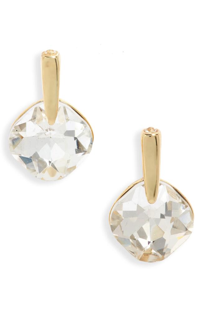 Nordstrom Cushion Drop Earrings in Clear- Gold Cover